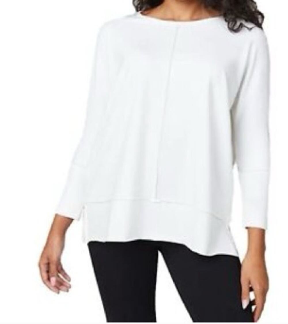 SPANX White Perfect Length Dolman Sweatshirt (M)